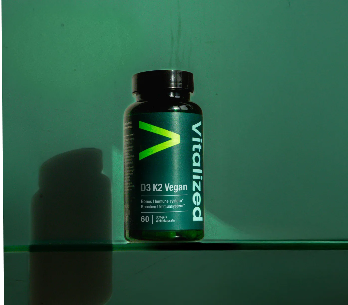 D3 vitamin með K2, 60stk