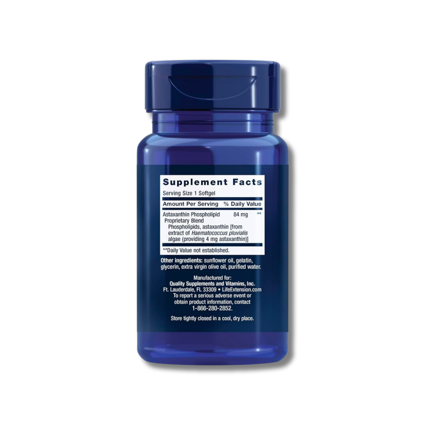 Astaxanthin með Phospholipids 4 mg