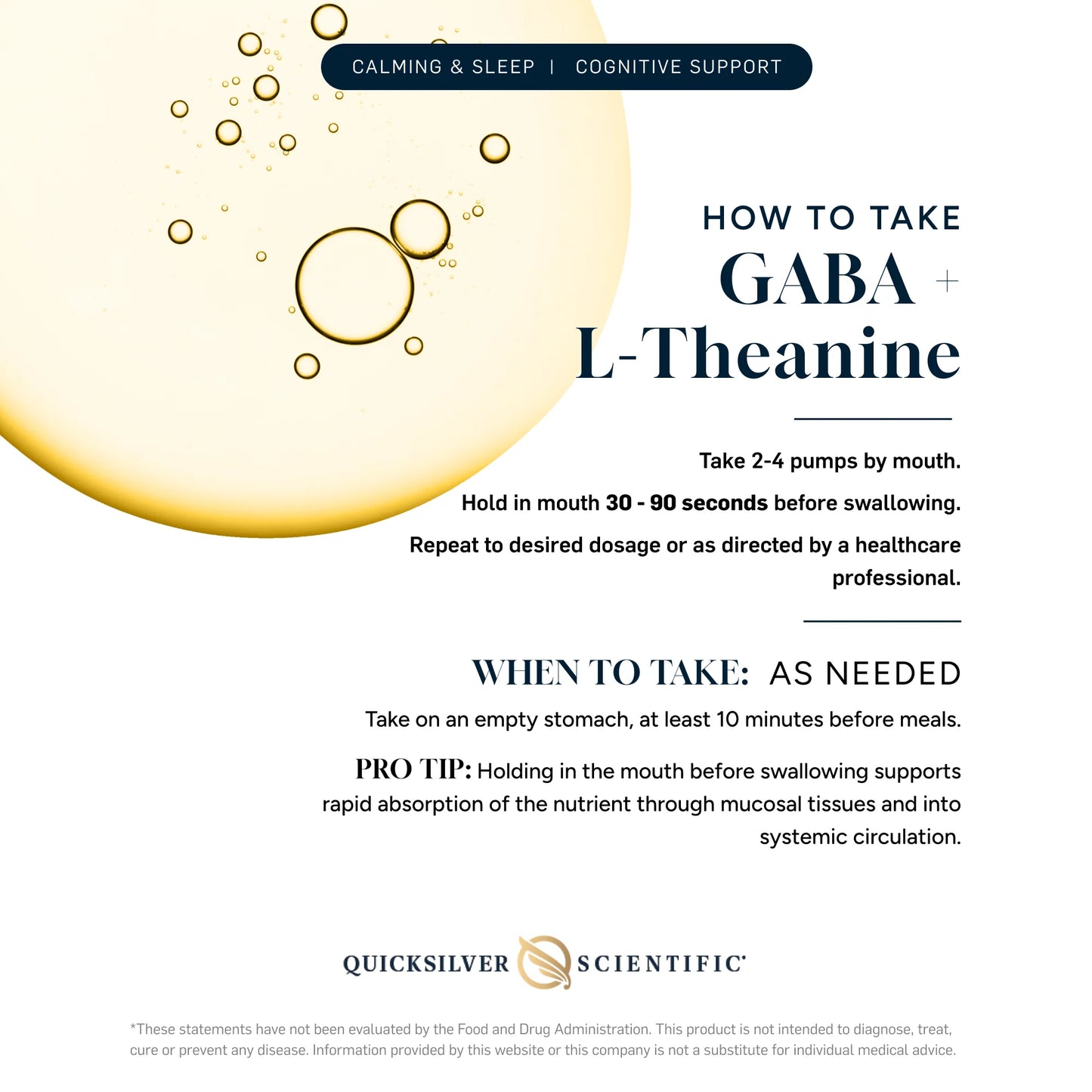 Liposomal GABA with L-Theanine, 50 ml,