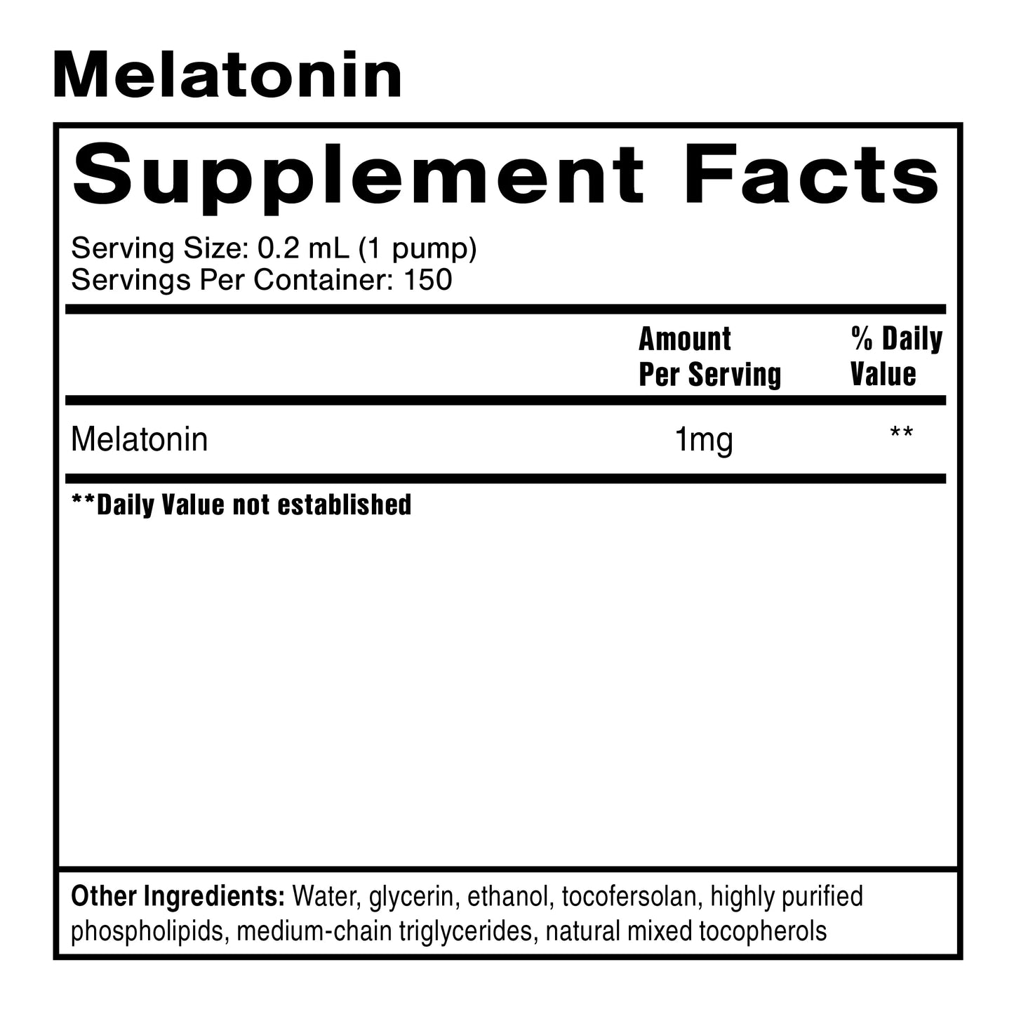 Liposomal Melatonin, 30 ml