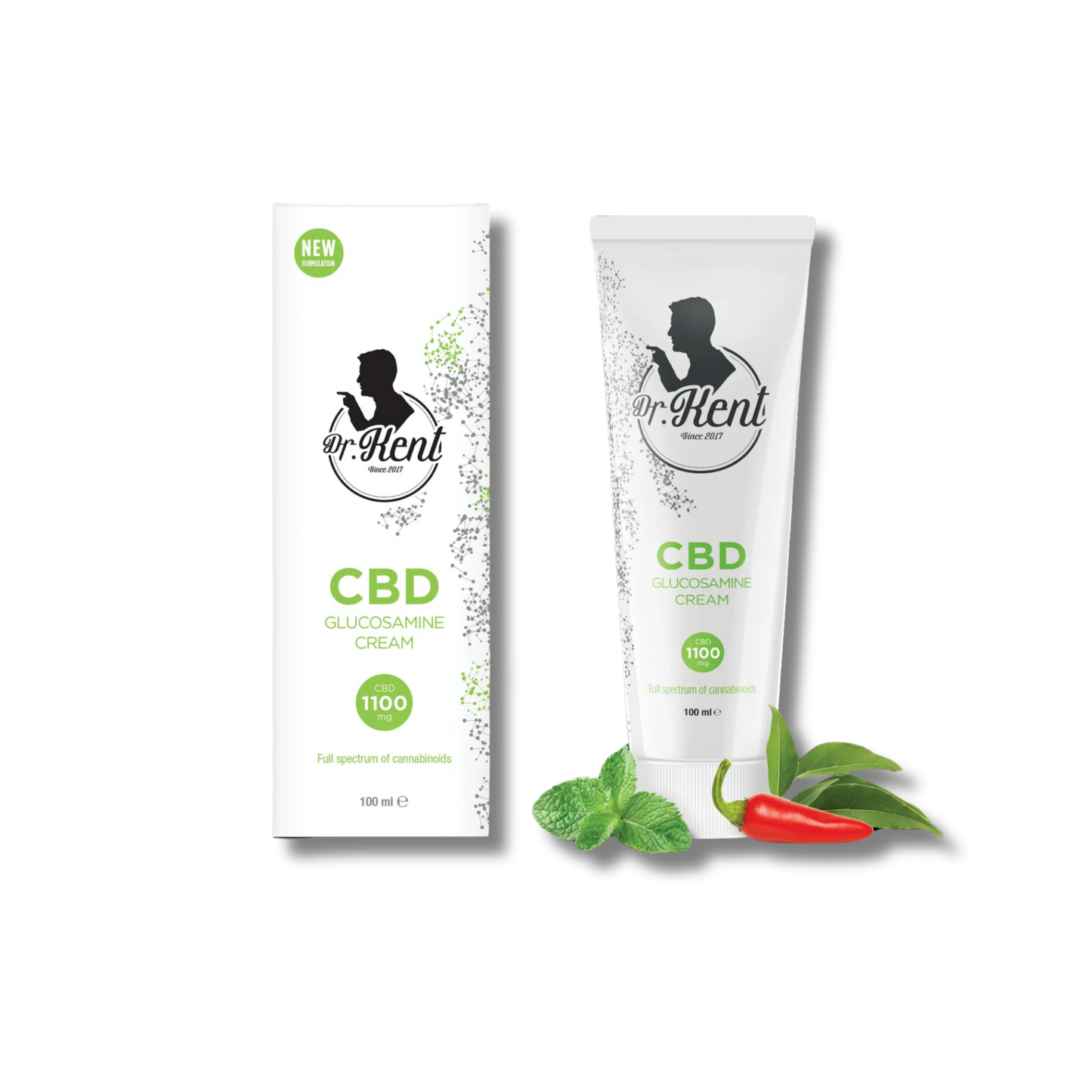 Dr Kent CBD og glúkósamín verkjakrem