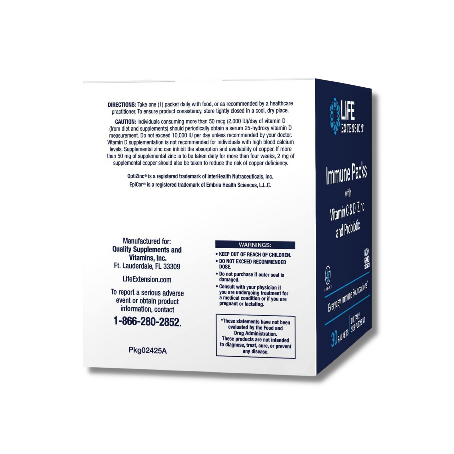 Immune Packs with Vitamin C & D Zinc and Probiotic