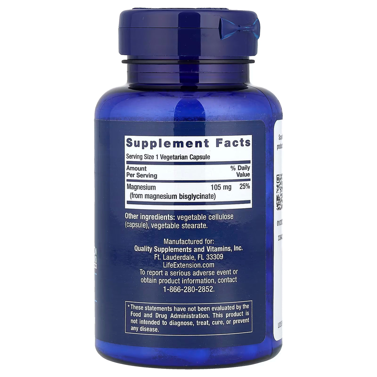Magnesium Glycinate, 105mg