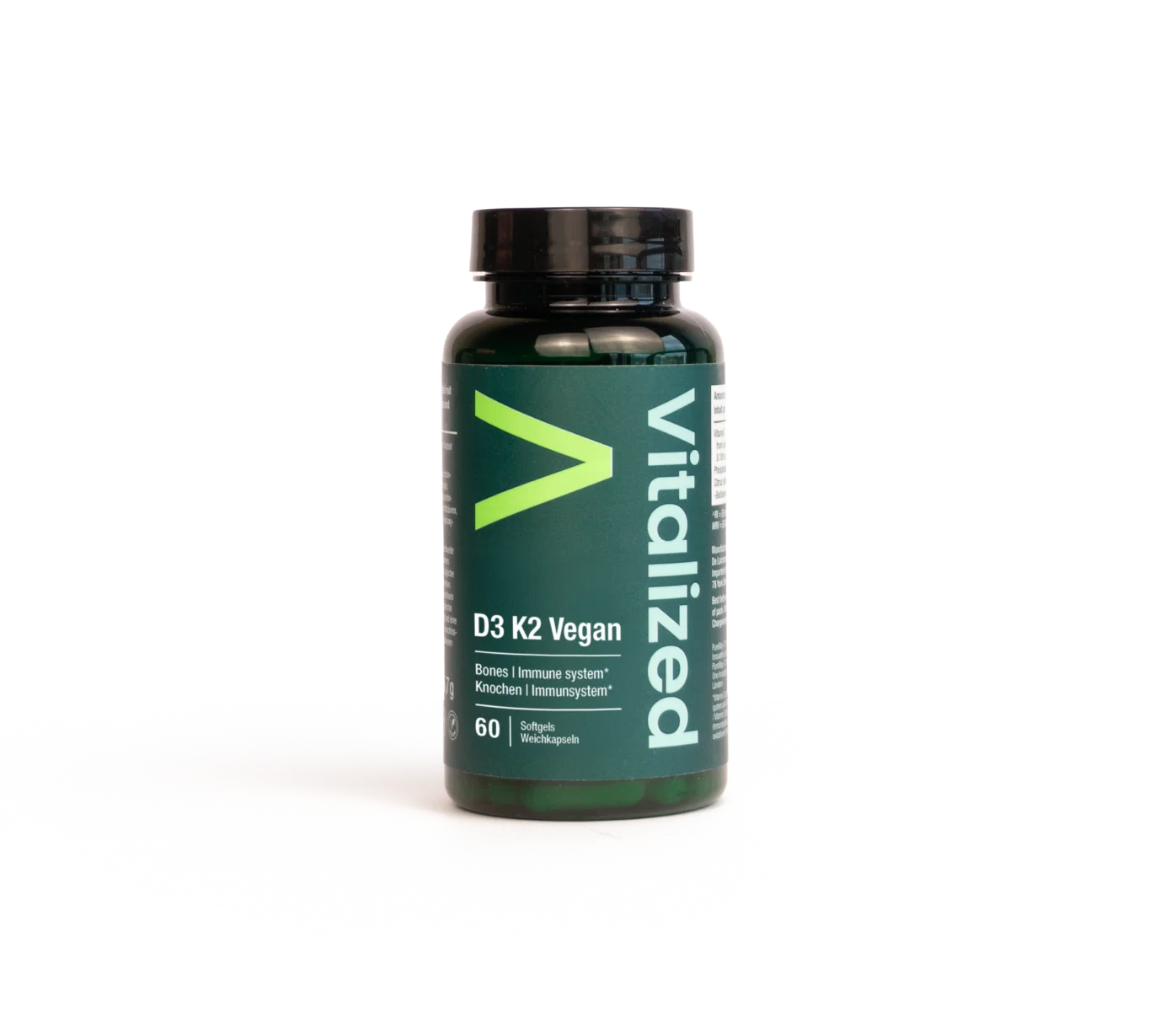 D3 vitamin með K2, 60stk