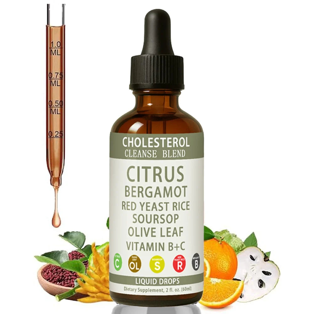 Citrus Bergamot dropar fyrir kólestról, 60ml